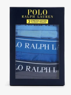 Bleu/Marine - LotPolo Ralph Lauren de boxers en coton extensible 3
