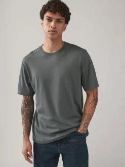 Bleu/Marine/Blanc/Acier - Ajustement régulier - T-shirt 4 Pack