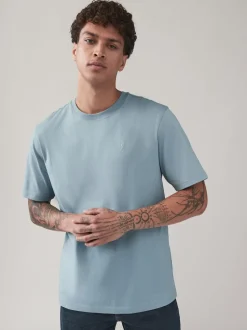 Bleu/Marine/Blanc/Acier - Ajustement régulier - T-shirt 4 Pack