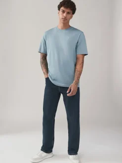 Bleu/Marine/Blanc/Acier - Ajustement régulier - T-shirt 4 Pack