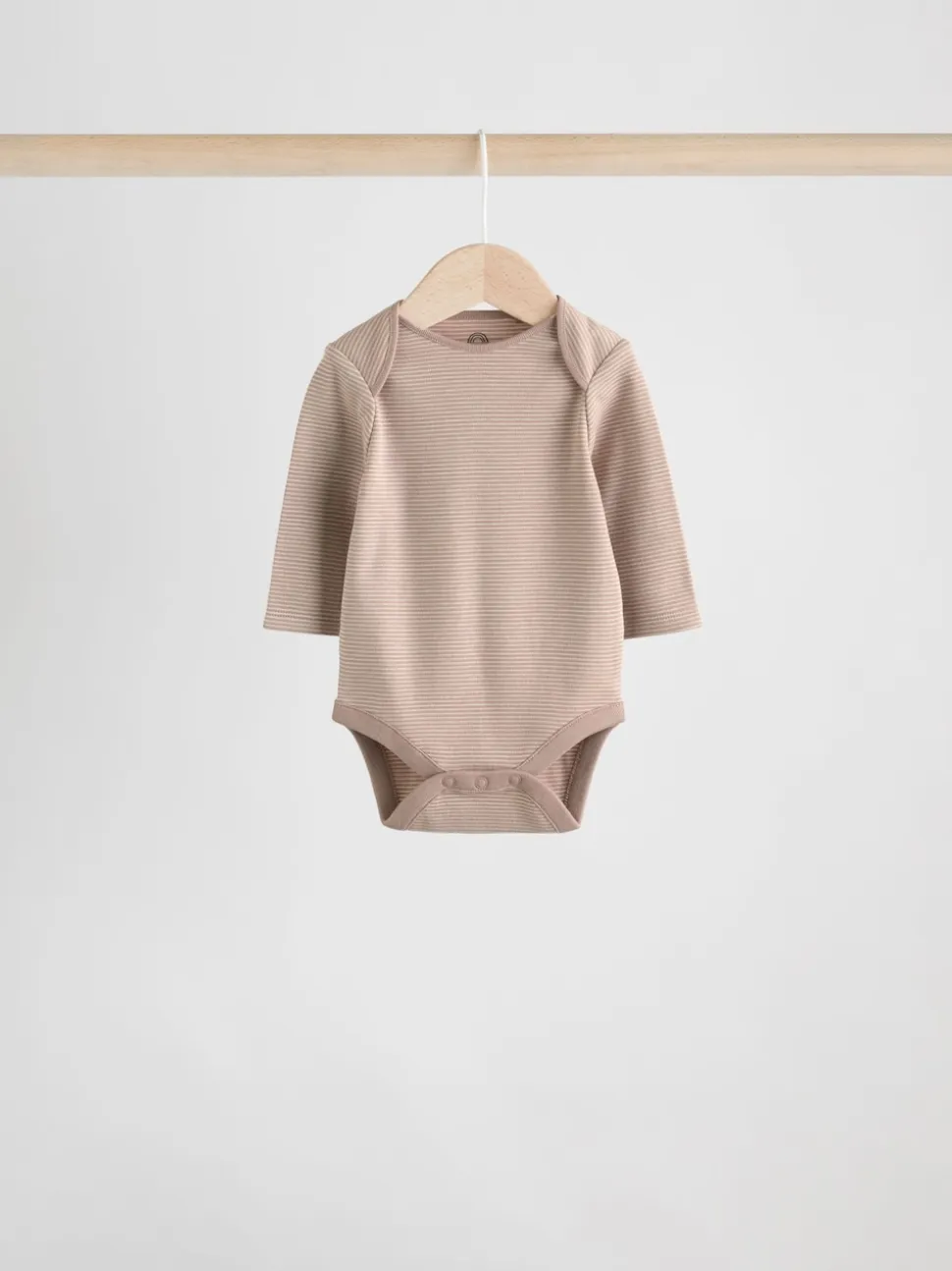 Bleu/marron - Lot de 5 bodys à manches longues pour bébé