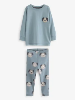 Bleu/Marron/Kaki Vert Animal - Lot de 3 pyjamas Snuggle (9mois-8ans)