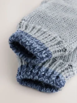 Bleu/neutre bleu marine - Ensemble 3 pièces Chapeau, Gants & Snood (3-16ans)