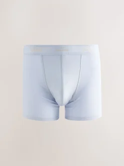 Bleu/Neutre/Vert - Lot de 4 boxers Signature en coton majoritaire