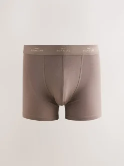 Bleu/Neutre/Vert - Lot de 4 boxers Signature en coton majoritaire