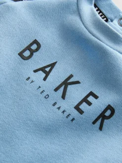 Bleu/Noir - Barboteuse à manches longues à Baker by Ted Baker panneaux