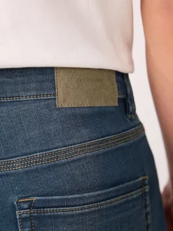 Bleu/Noir - Coupe fuselée régulière - Jeans stretch de confort