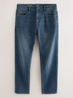 Bleu/Noir - Coupe fuselée régulière - Jeans stretch de confort