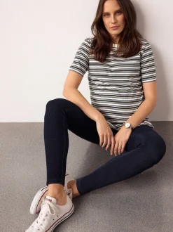 Bleu/Noir - Denim maternité 2