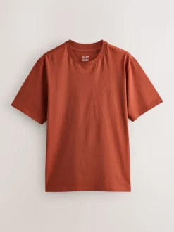 Bleu/Noir/Orange/Vert/Gris/Blanc écru - Ajustement régulier - Lot de t-shirts essentiels en coton 6