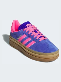 Bleu/Rose - Baskets adidas Originals Gazelle Bold W