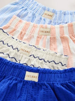 Bleu/Rose - Lot de 4 shorts (3 mois à 7 ans)