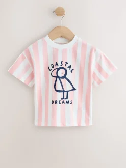 Bleu/Rose - Pack T-shirt 4 (3mois-7ans)