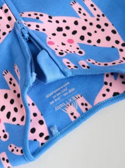 Bleu/rose Animal Character - Lot de 3 dors-bien bébé à fermeture éclair bidirectionnelle (0mois -2ans)