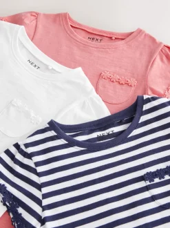 Bleu/rose/blanc - Lot 3 t-shirts Daisy Trim (1.5-16ans)