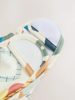 Bleu/Rouge Transport - Bavoir à manches de sevrage et d’alimentation