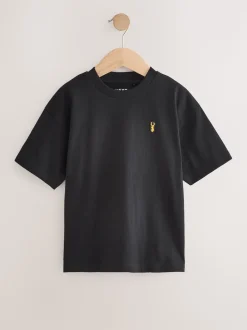 Bleu/rouille/kaki/noir - Lot 4 t-shirts décontractés à manches courtes (3-16ans)