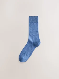 Bleu/Vert/Gris - Lot de 5 - Chaussettes fraîches brodées durables