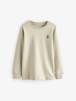 Bleu/Vert/gris/Beige Sable - Lot de 4 T-shirts à manches longues et confortables (3-16ans)