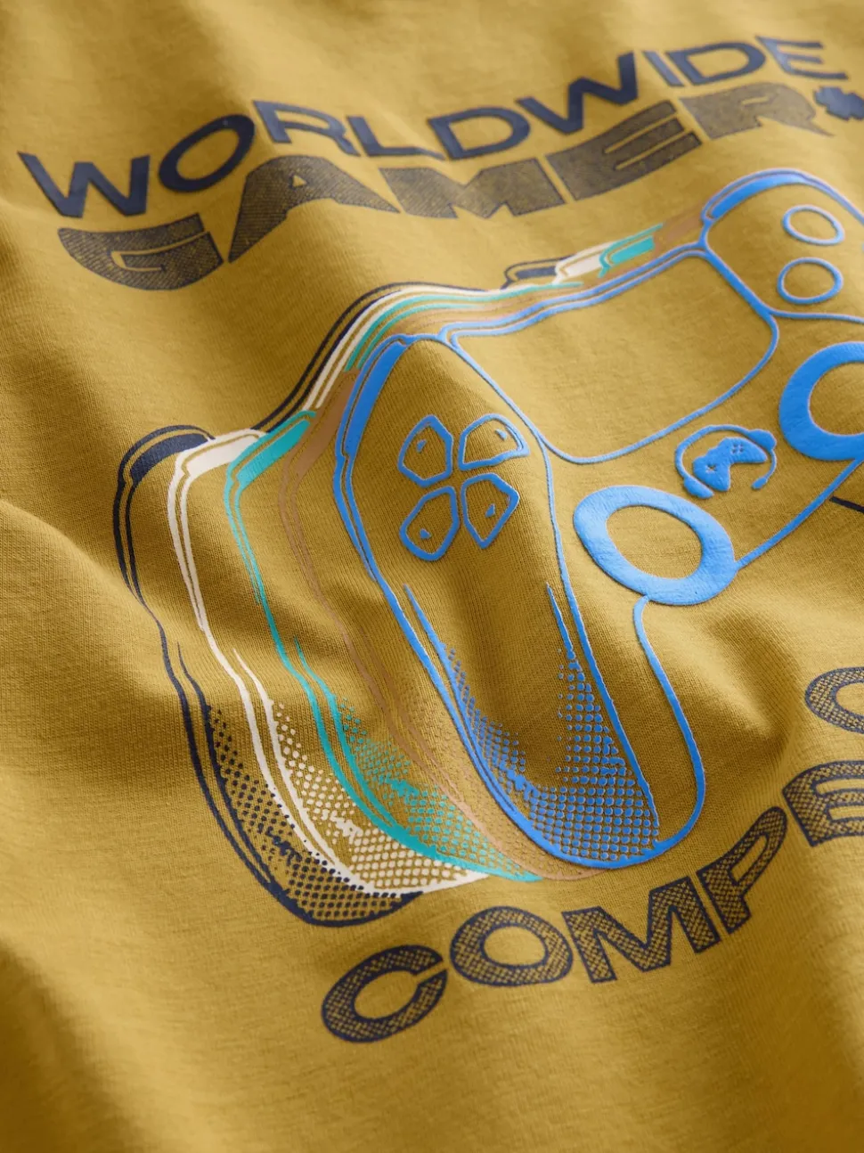 Bleu/Vert/Jaune - T-shirts à manches courtes à imprimé graphique coupe standard Lot de 3 (3à16ans)