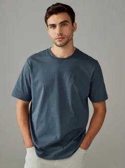 Bleu/Vert/Neutre/Brown - Ajustement régulier - T-shirt 4 Pack