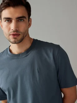 Bleu/Vert/Neutre/Brown - Ajustement régulier - T-shirt 4 Pack