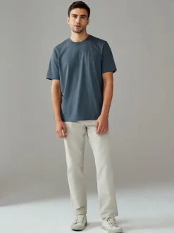 Bleu/Vert/Neutre/Brown - Ajustement régulier - T-shirt 4 Pack