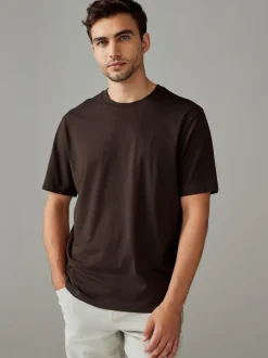Bleu/Vert/Neutre/Brown - Ajustement régulier - T-shirt 4 Pack