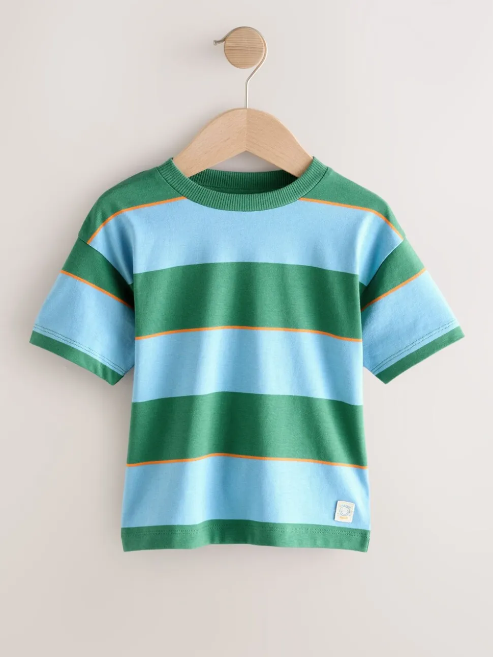 Bleu/Vert/Orange - T-shirt Rayure Manches courtes (3mois-7ans) (3mois-7ans)