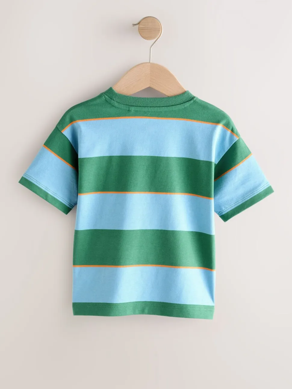 Bleu/Vert/Orange - T-shirt Rayure Manches courtes (3mois-7ans) (3mois-7ans)