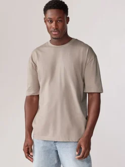 Bleu/Vert/Pourpre/Neutre - Lot de 5 t-shirts Essential en coton décontracté