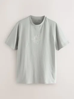 Bleu/Vert/Rose - Ajustement régulier - T-shirt Graphic Imprimé 3 Pack