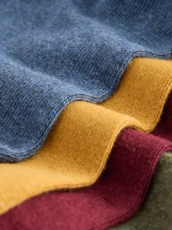 Bleu/Vert/Rouge - Lot de 4 chaussettes brodées Sesame Street