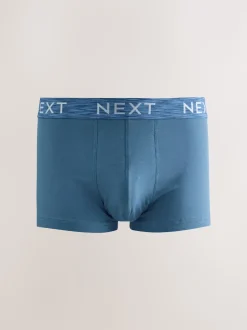 Bleu/violet/rouge - Boxers hipsters riches en coton mélangé