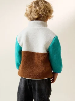 Bloc de couleur - Polaire unie à Col cheminée zippée Polaire (3mois-7ans)