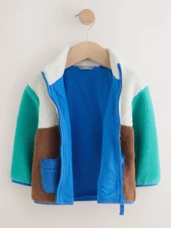 Bloc de couleur - Polaire unie à Col cheminée zippée Polaire (3mois-7ans)