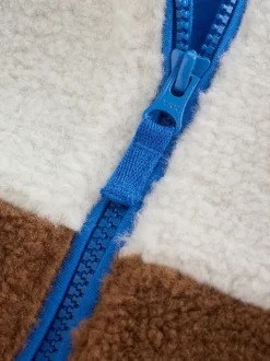 Bloc de couleur - Polaire unie à Col cheminée zippée Polaire (3mois-7ans)