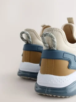 Bloc de couleur neutre - Entraîneurs en dentelle élastique