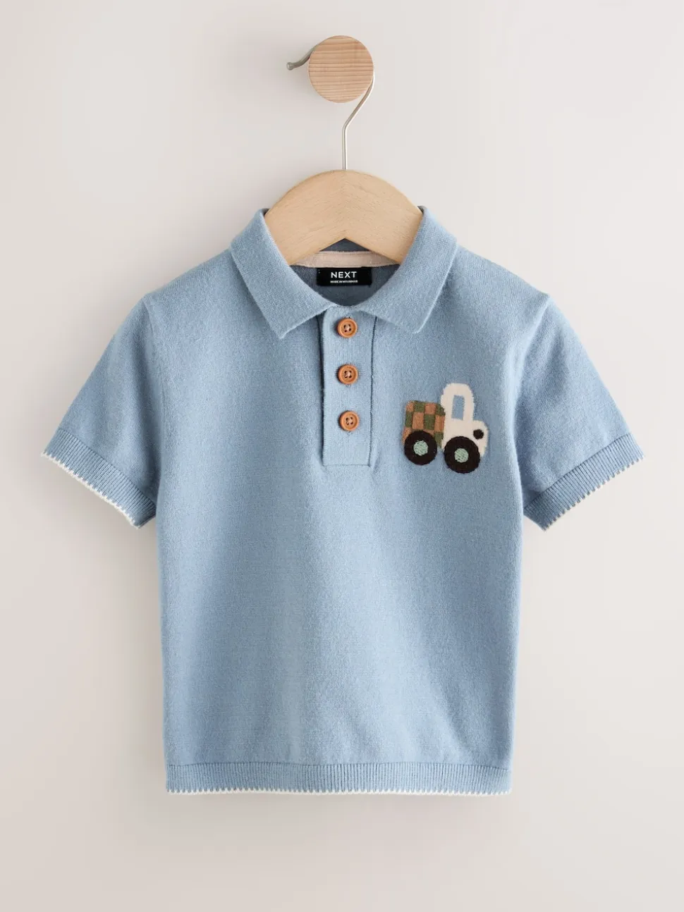 Blue Transport - Polos Personnage en maille à col boutonné (3mois-7ans)