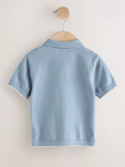 Blue Transport - Polos Personnage en maille à col boutonné (3mois-7ans)