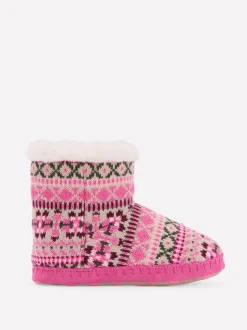 Boden Bottes pantoufles Motif Fair Isle