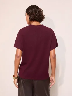 bordeaux - Haut Friends Like These boutonné à manches courtes