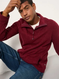 bordeaux - Sweat FatFace à demi-fermeture éclair