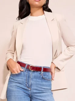 Bordeaux et noir - Lot de 2 ceintures Friends Like These cloutées