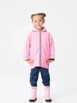 Bottes de pluie Hatley rose et bleu marine mates