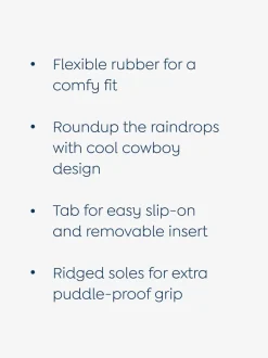 Bottes de pluie JoJo Maman Bébé imprimé cowboy
