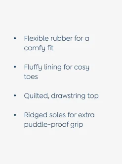 Bottes de pluie JoJo Maman Bébé à cordon de serrage doublées