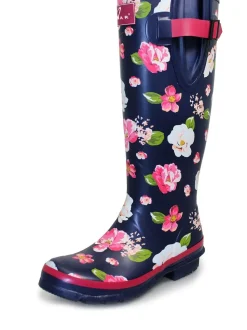 Bottes de pluie Lunar en caoutchouc à motifs fleuris