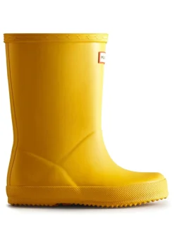 bottes en caoutchouc Hunter First Wellington jaunes pour enfant
