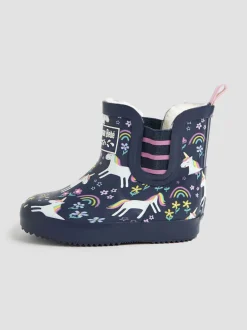 Bottes en caoutchouc Jojo Maman Bébé douillette à chevilles doublées